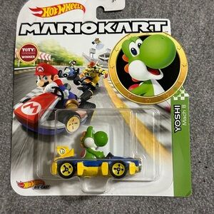 Mattel Hot Wheels Mario Kart Yoshi Die-Cast Car - Blue and Yellow